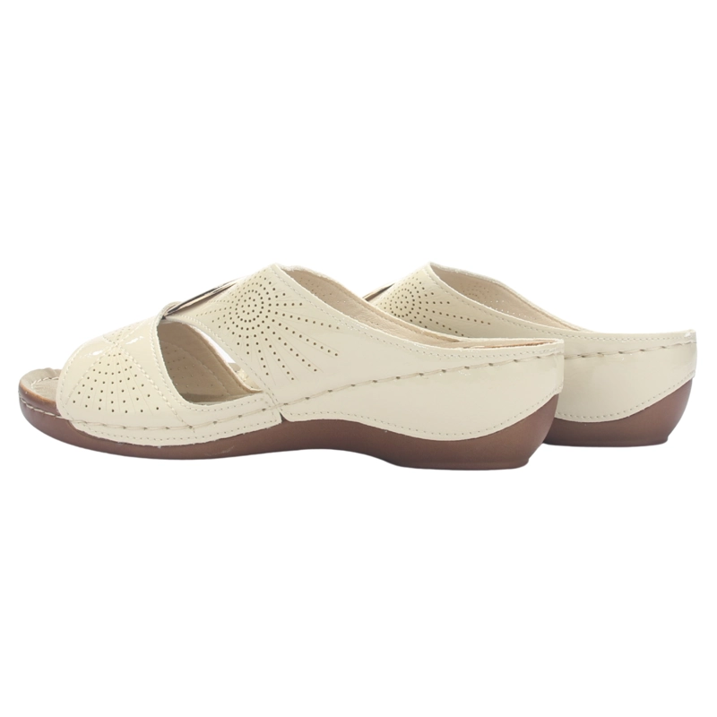 SANDALIA MUJER CHALADA KON-17 BEIGE CASUAL - 8