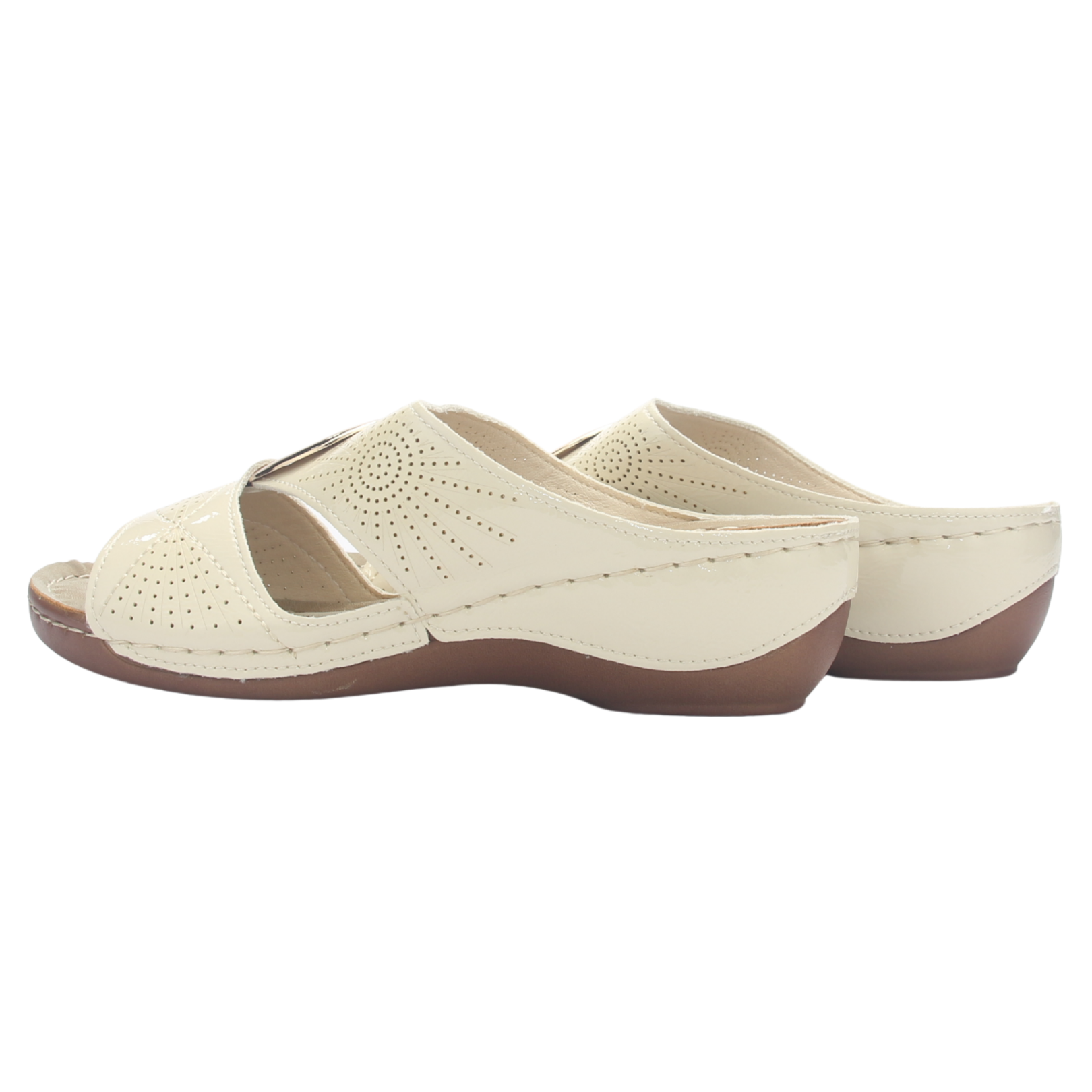 SANDALIA MUJER CHALADA KON-17 BEIGE CASUAL - 8