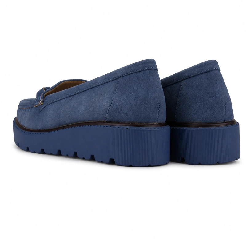 MOCASIN AZUL MUJER CASUAL CHALADA GRAN - 8
