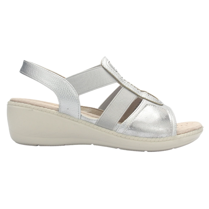 SANDALIA MUJER CHALADA LUPE-4 PLATEADO CASUAL - 1
