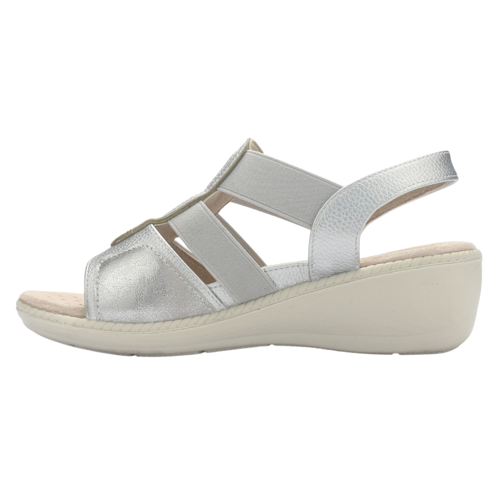SANDALIA MUJER CHALADA LUPE-4 PLATEADO CASUAL - 2