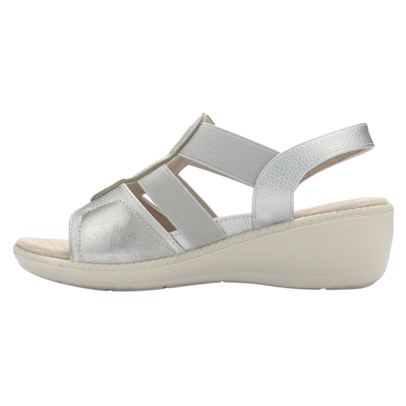 SANDALIA MUJER CHALADA LUPE-4 PLATEADO CASUAL - 2