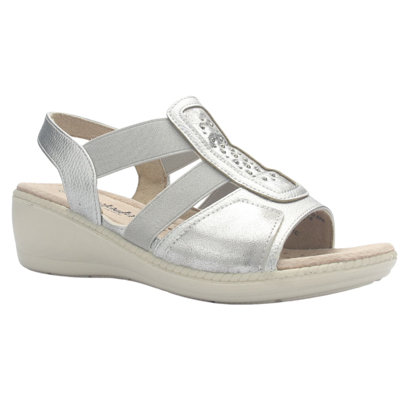 SANDALIA MUJER CHALADA LUPE-4 PLATEADO CASUAL - 3
