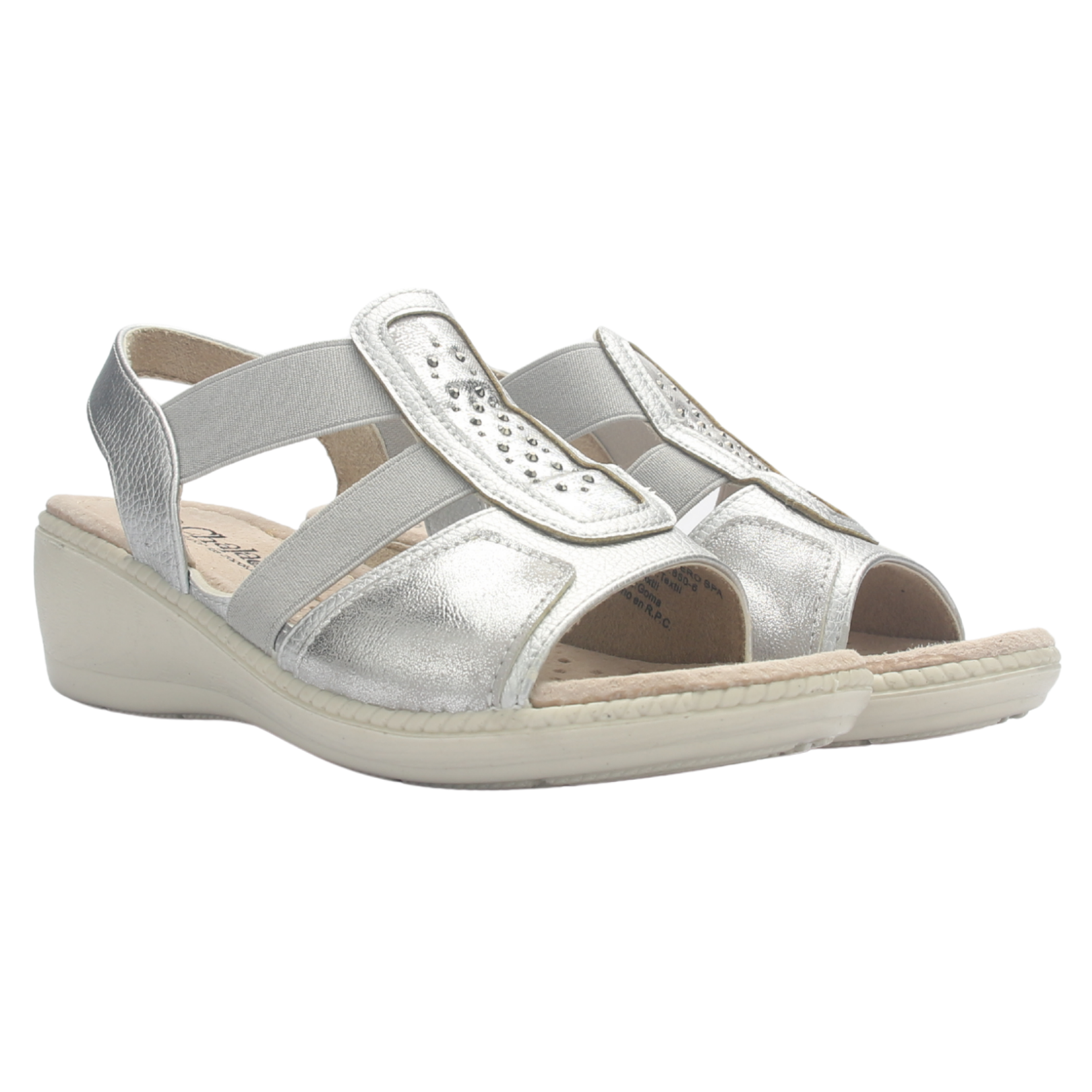 SANDALIA MUJER CHALADA LUPE-4 PLATEADO CASUAL - 7