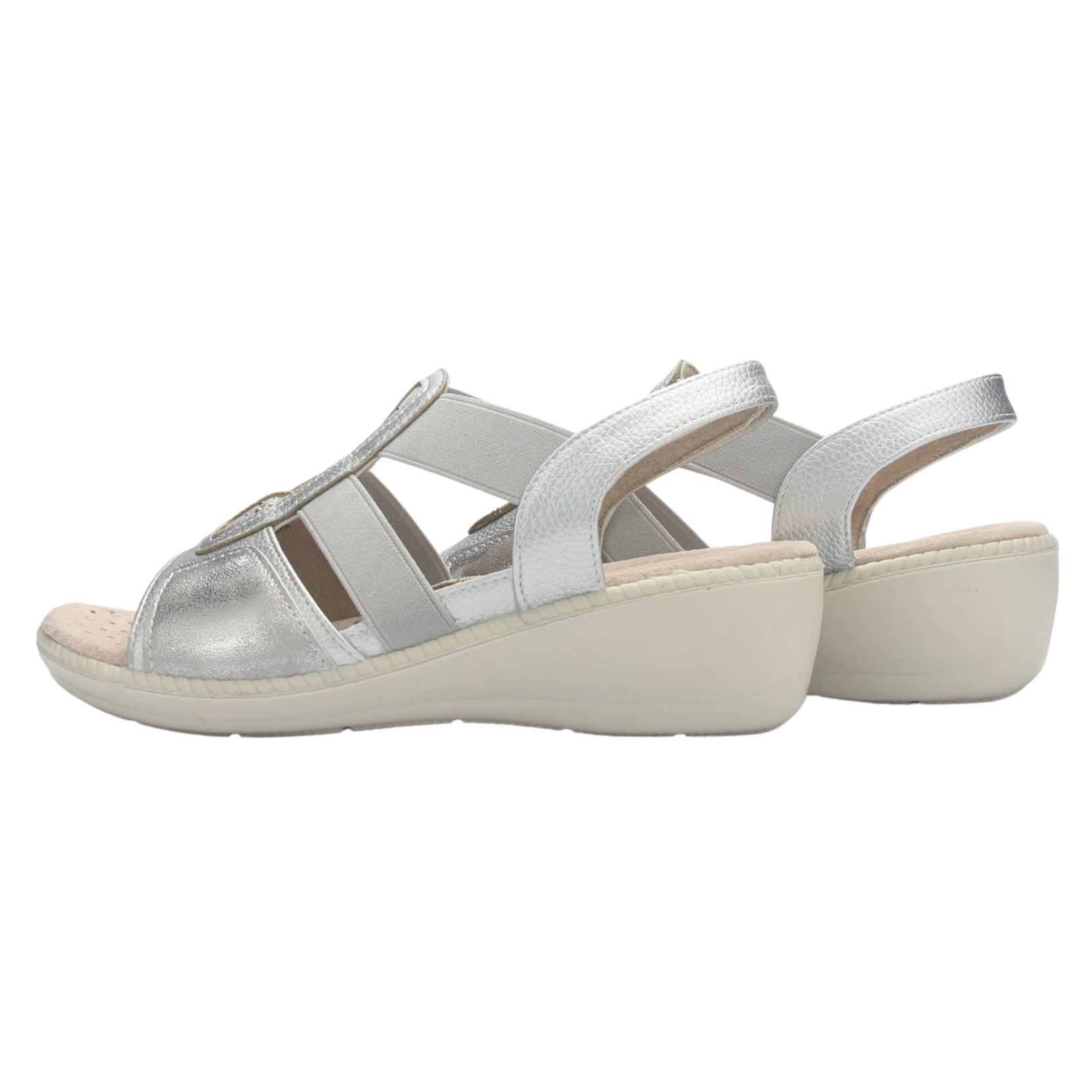 SANDALIA MUJER CHALADA LUPE-4 PLATEADO CASUAL - 8