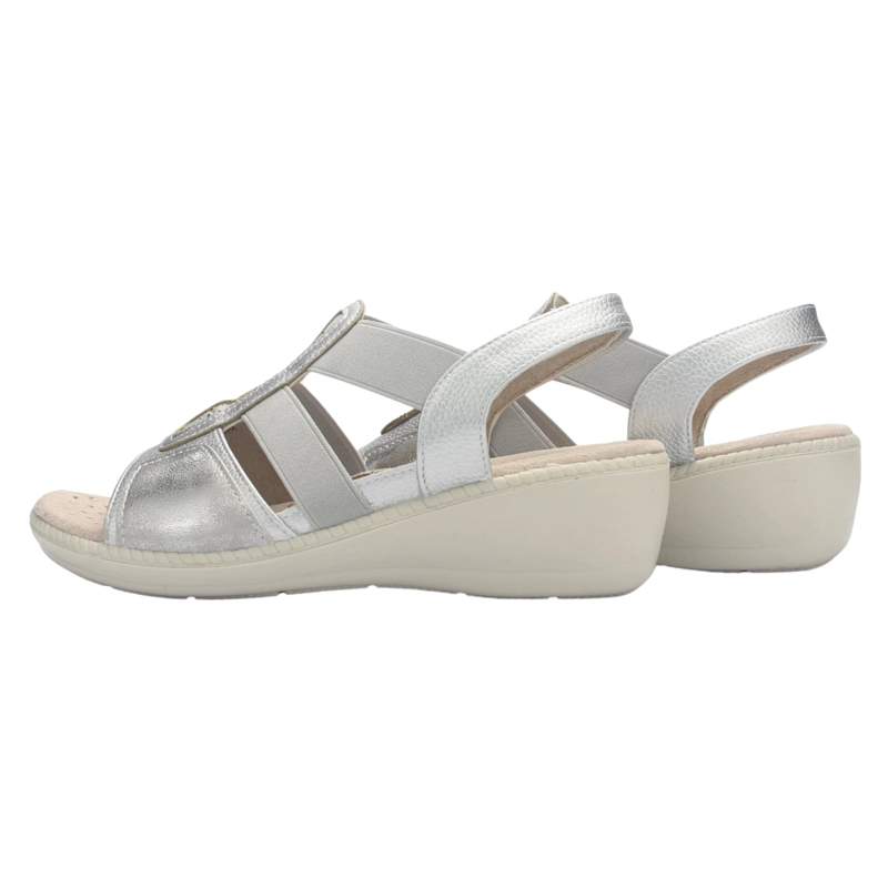 SANDALIA MUJER CHALADA LUPE-4 PLATEADO CASUAL - 8