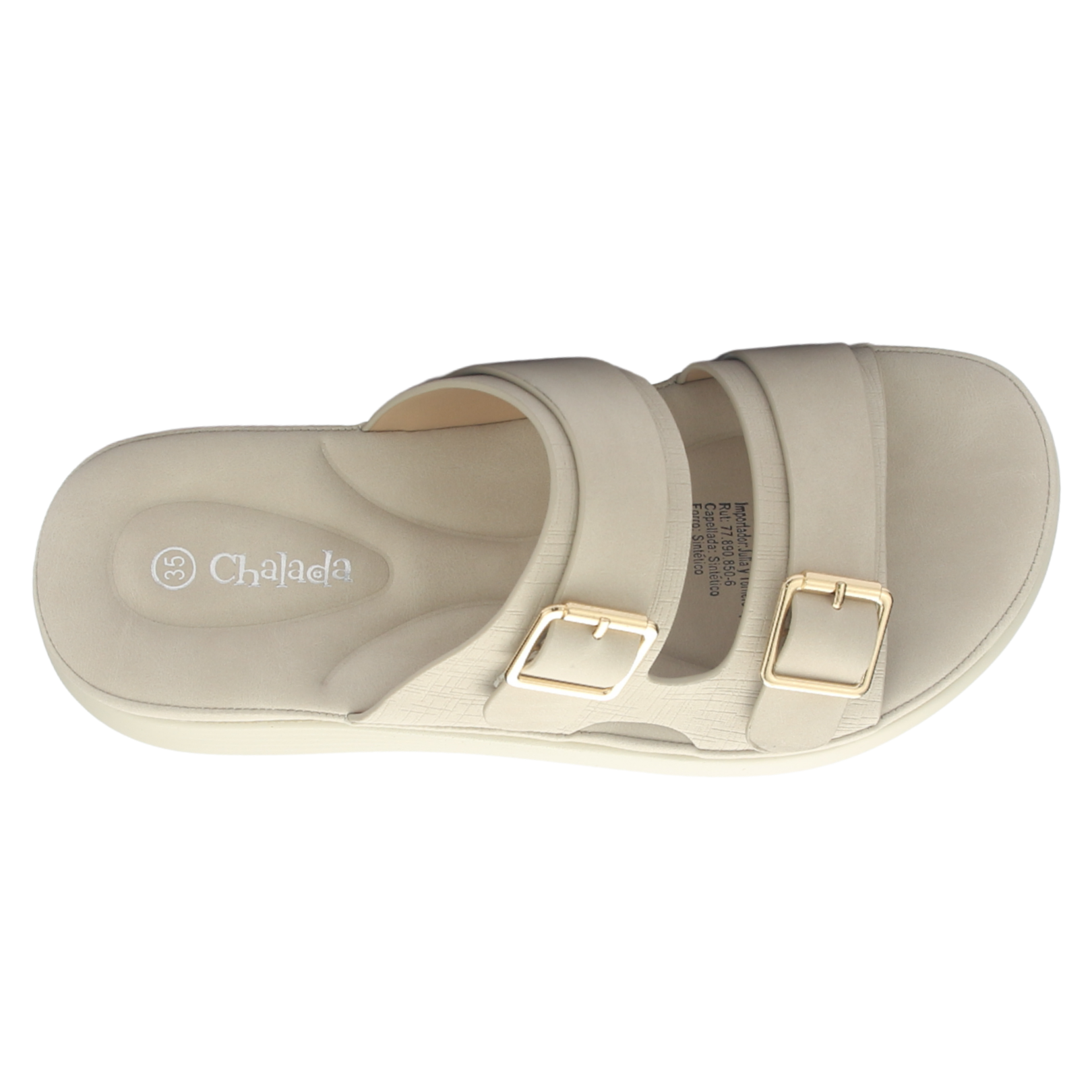 SANDALIA MUJER CHALADA ACARAYE-1 BEIGE CASUAL - 5