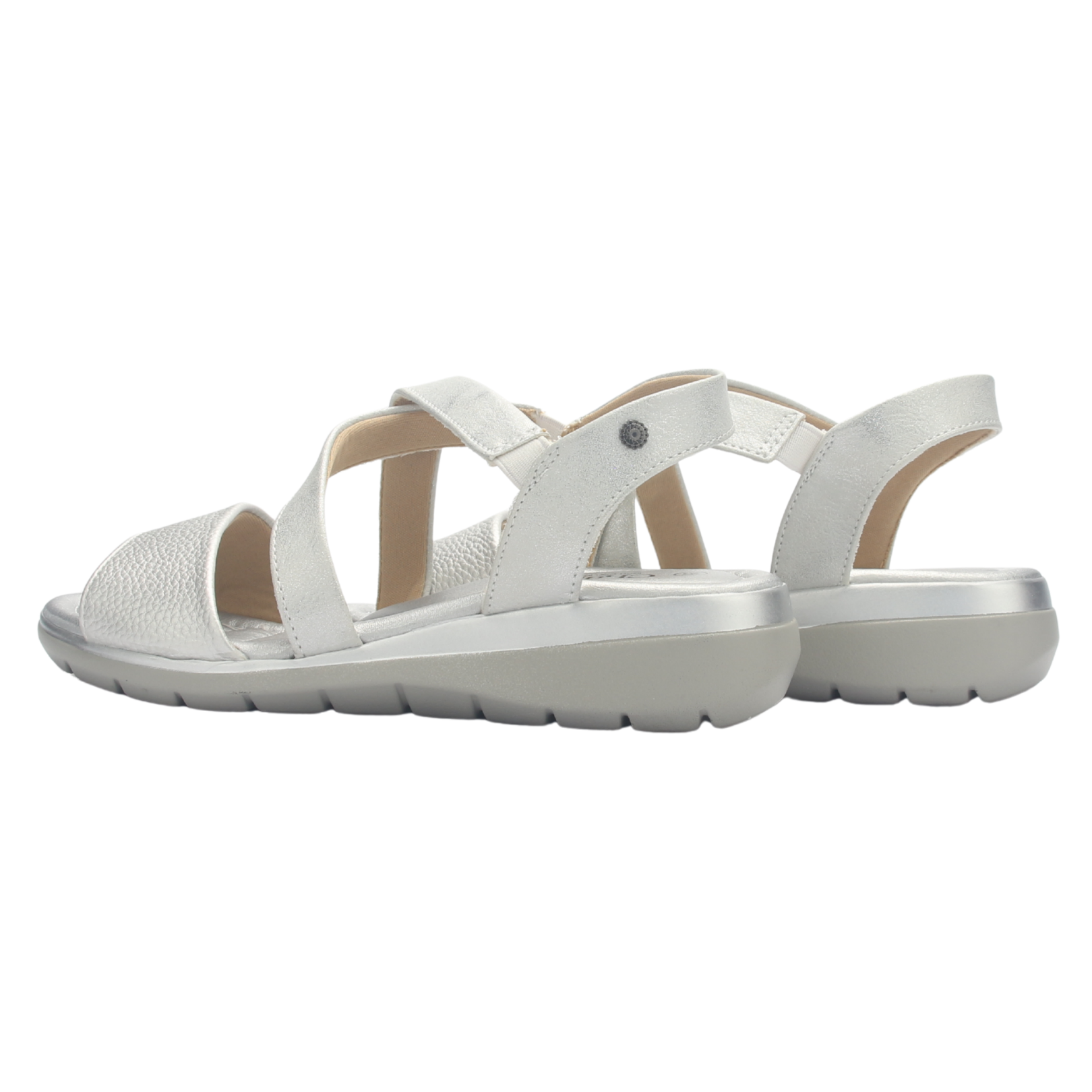 SANDALIA MUJER CHALADA FLORO-6 PLATEADO CASUAL - 8