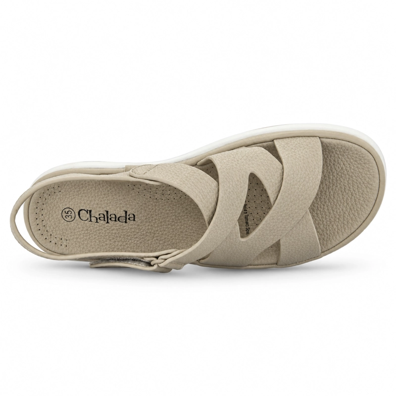 ZAPATO BEIGE MUJER CASUAL CHALADA GRETTA - 5