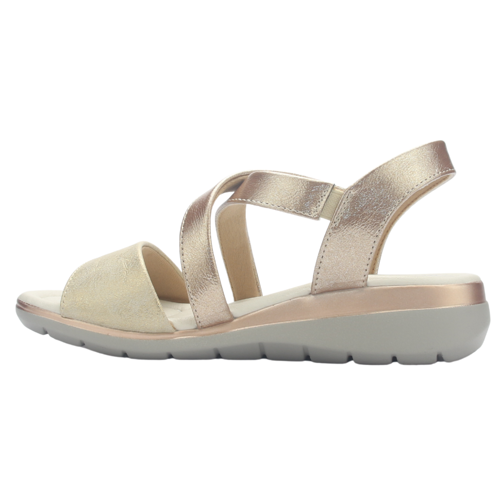 SANDALIA MUJER CHALADA FLORO-6 DORADO CASUAL - 4