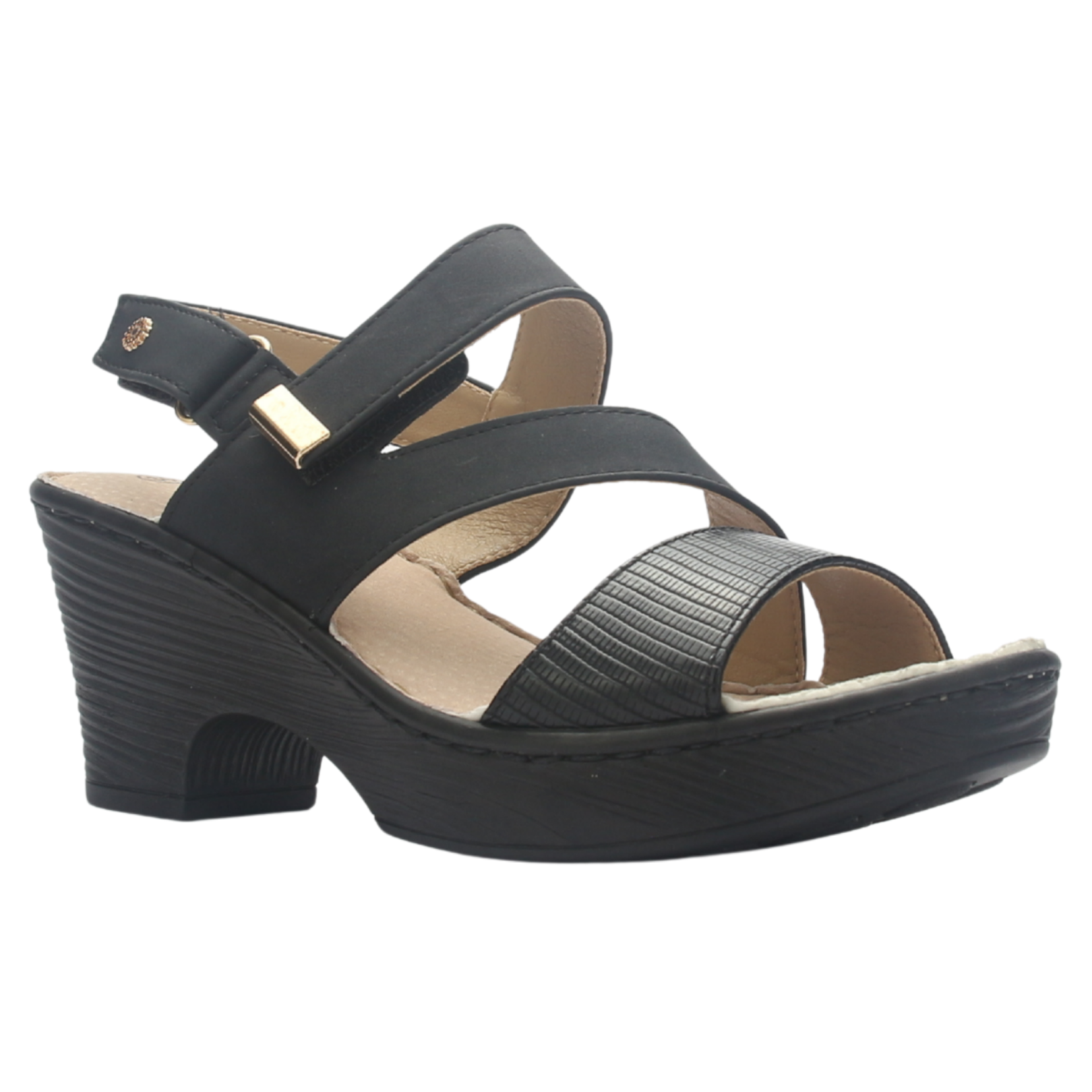 SANDALIA MUJER CHALADA NOTINA-1 NEGRO CASUAL - 3
