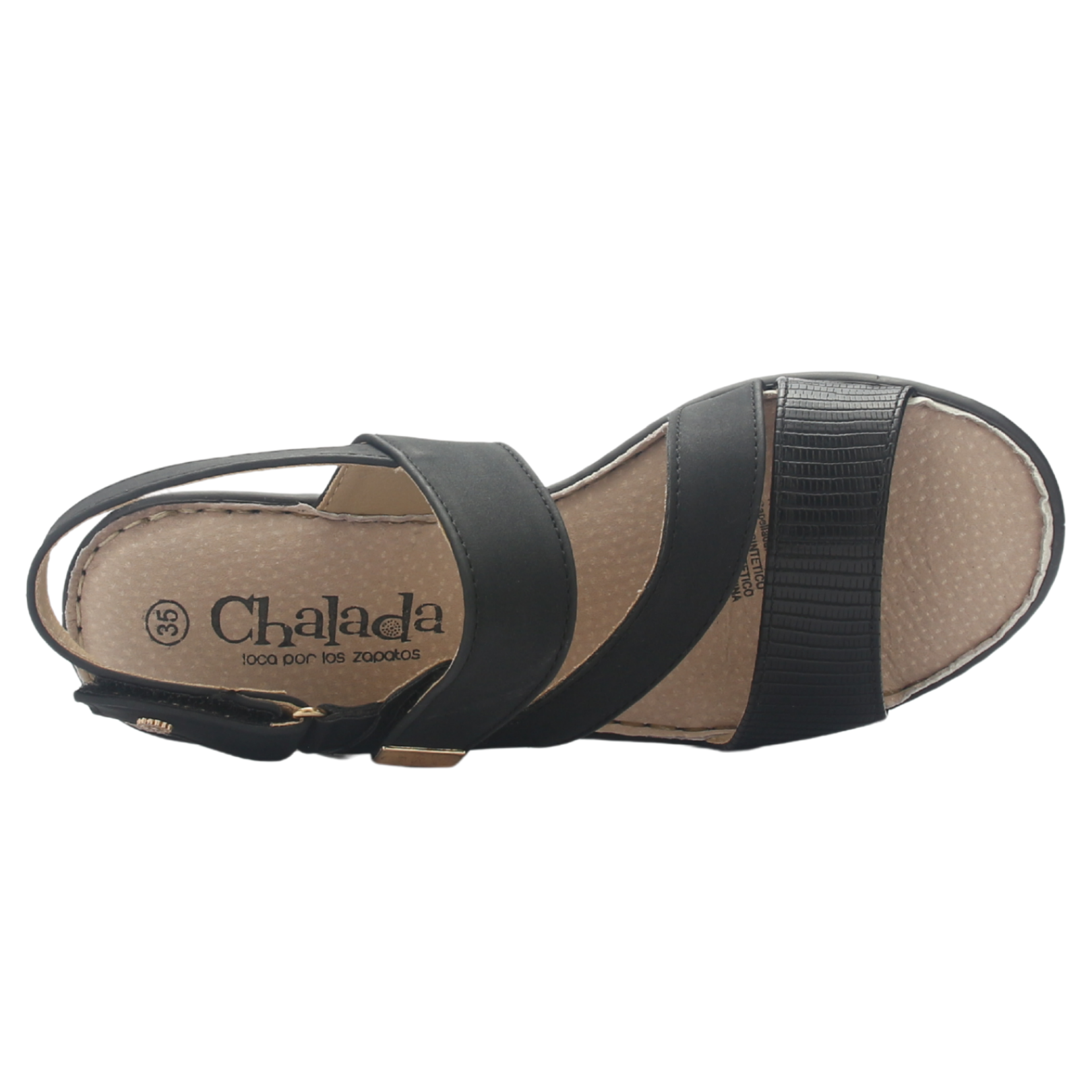SANDALIA MUJER CHALADA NOTINA-1 NEGRO CASUAL - 5