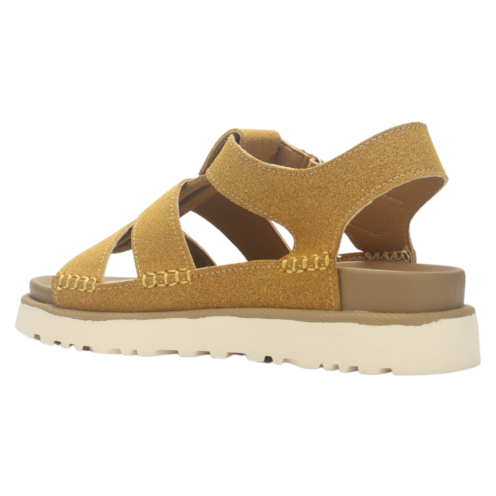 SANDALIA MUJER CHALADA CUMBIA-33 CAMEL CASUAL - 4