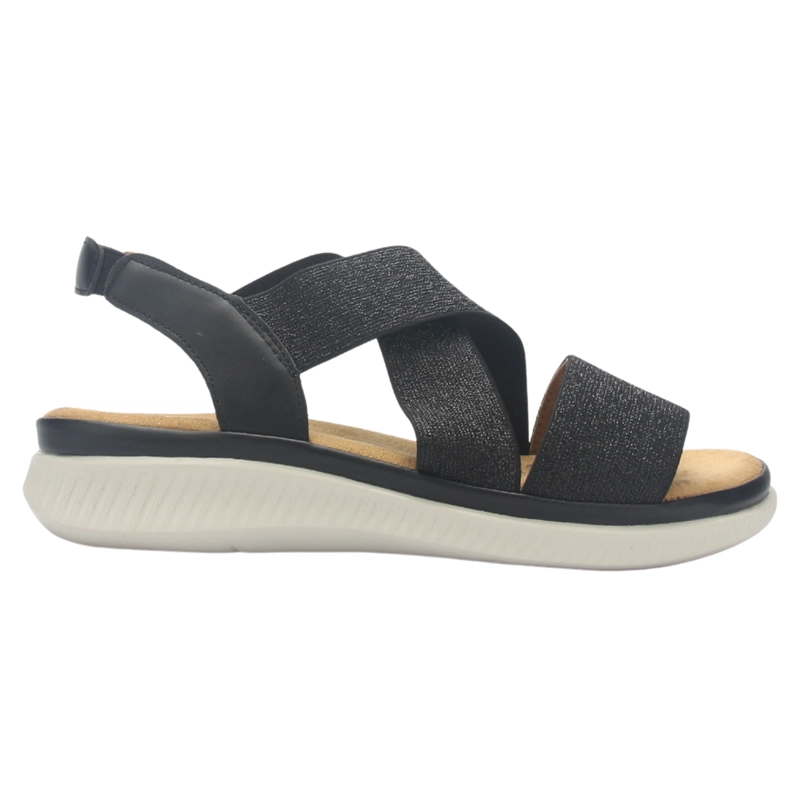 SANDALIA MUJER CHALADA MALIBU-1 NEGRO CASUAL - 1