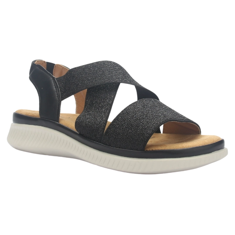 SANDALIA MUJER CHALADA MALIBU-1 NEGRO CASUAL - 3