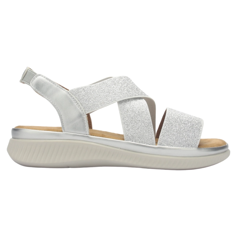 SANDALIA MUJER CHALADA MALIBU-1 PLATEADO CASUAL - 1