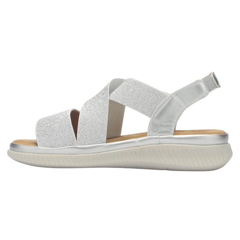SANDALIA MUJER CHALADA MALIBU-1 PLATEADO CASUAL - 2