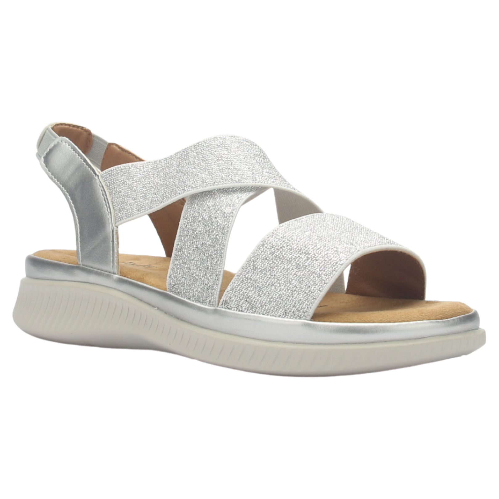 SANDALIA MUJER CHALADA MALIBU-1 PLATEADO CASUAL - 3