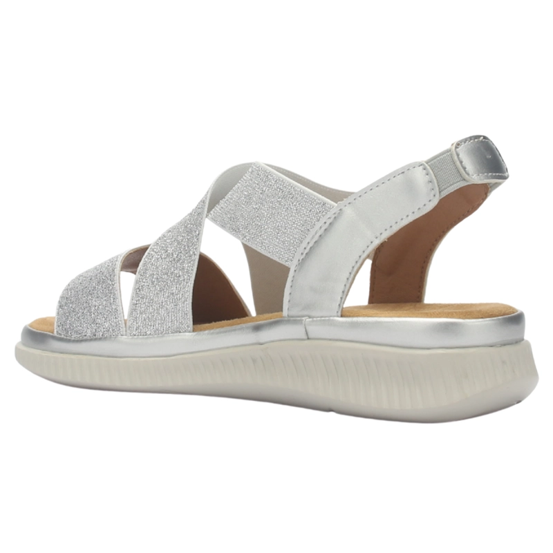 SANDALIA MUJER CHALADA MALIBU-1 PLATEADO CASUAL - 4