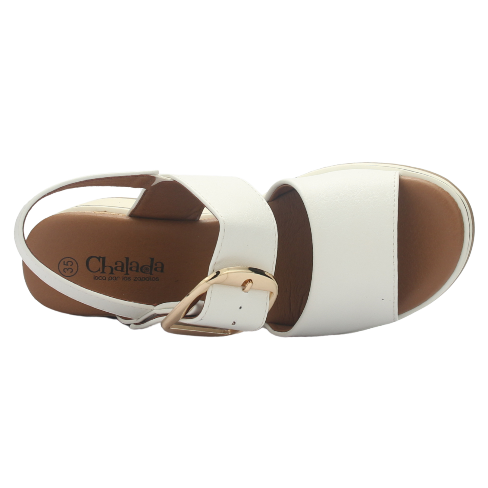 SANDALIA MUJER CHALADA MONACO-1 BLANCO CASUAL - 5