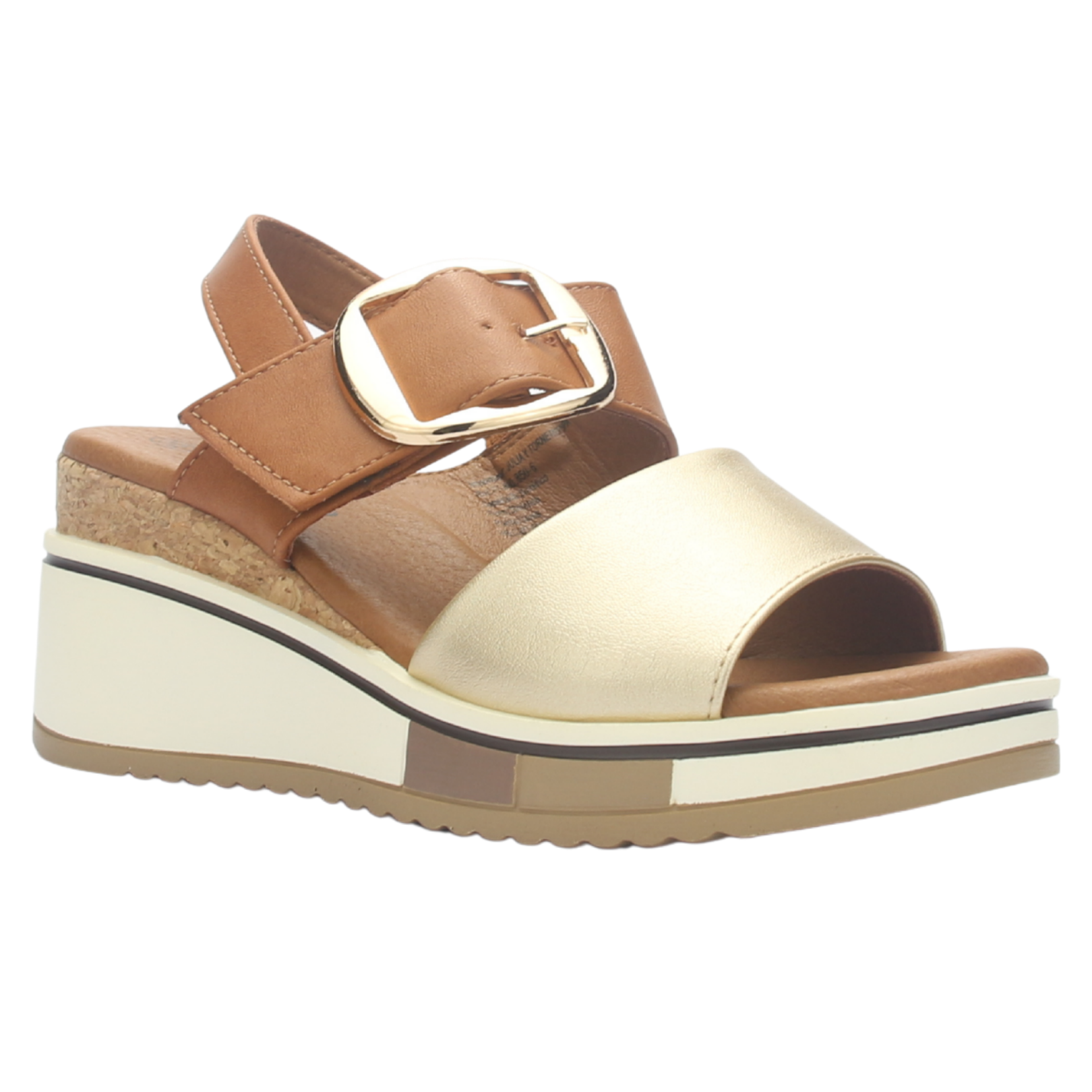 SANDALIA MUJER CHALADA MONACO-1 DORADO CASUAL - 3