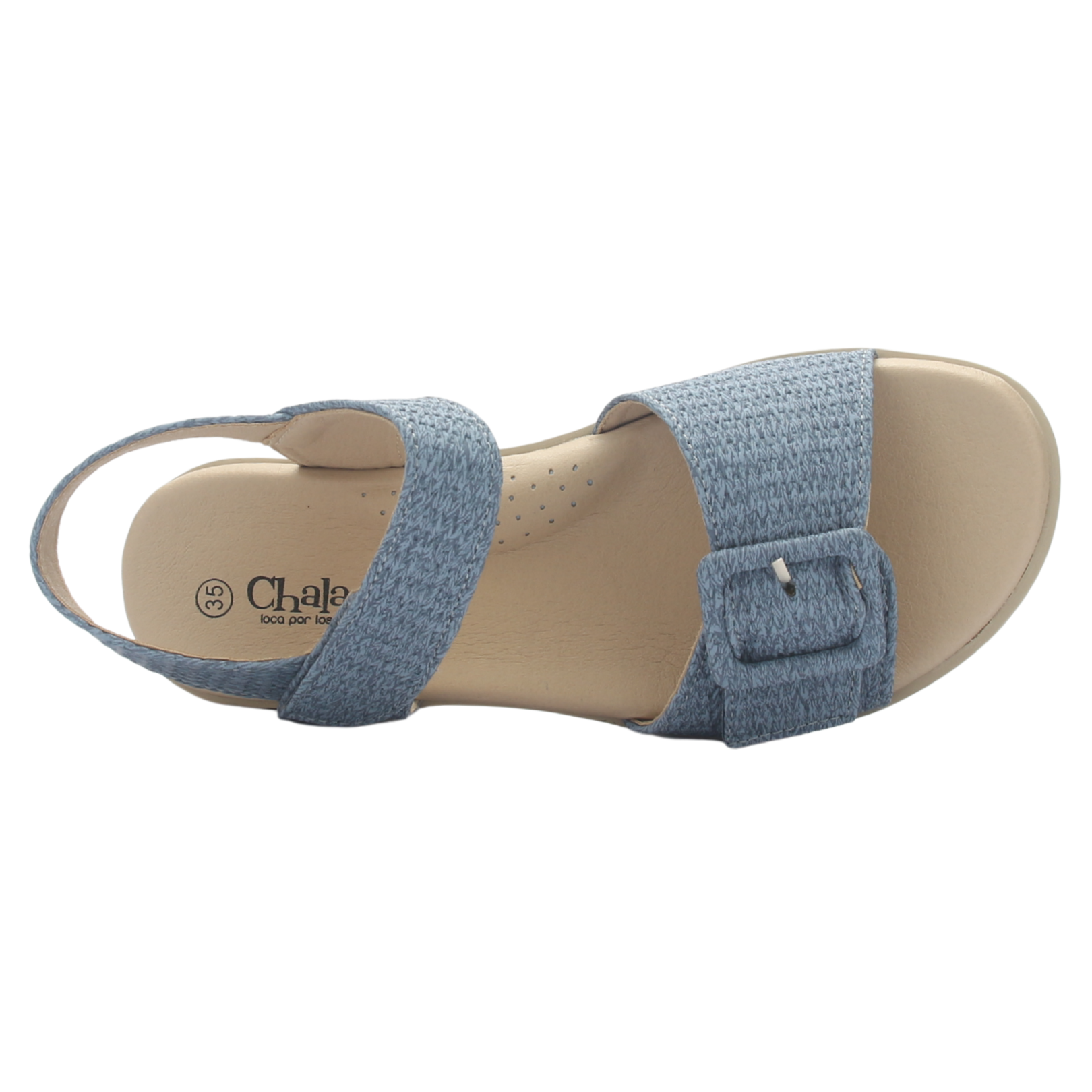 SANDALIA MUJER CHALADA BERA-1 AZUL CASUAL - 5