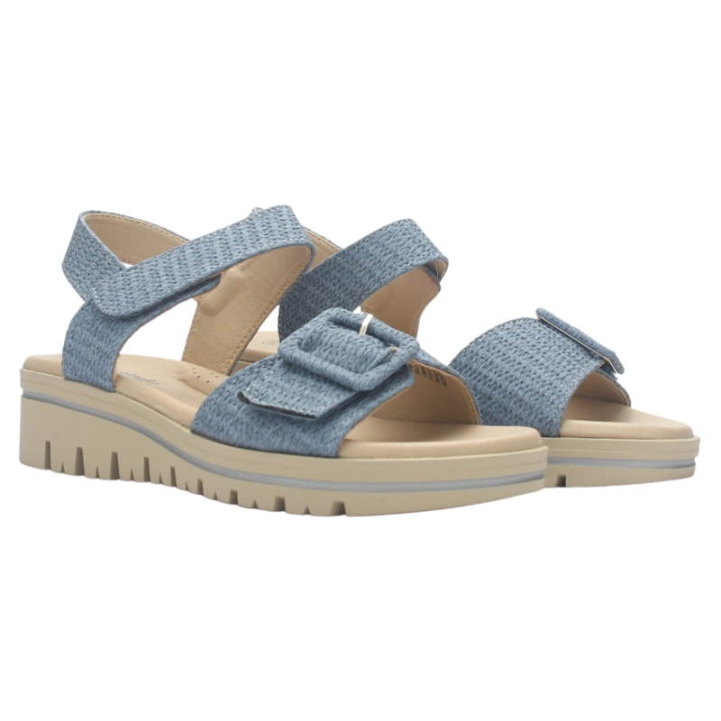 SANDALIA MUJER CHALADA BERA-1 AZUL CASUAL - 7