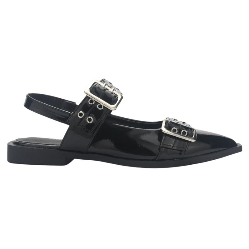 BALLERINA MUJER CHALADA SLIK-21 NEGRO CASUAL - 1