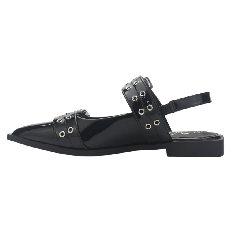 BALLERINA MUJER CHALADA SLIK-21 NEGRO CASUAL - 2