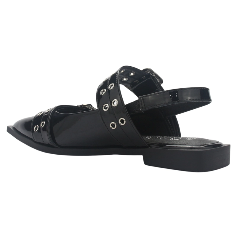 BALLERINA MUJER CHALADA SLIK-21 NEGRO CASUAL - 4