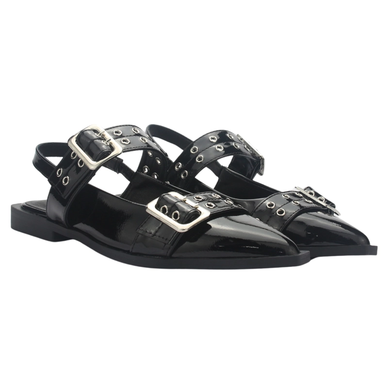 BALLERINA MUJER CHALADA SLIK-21 NEGRO CASUAL - 7