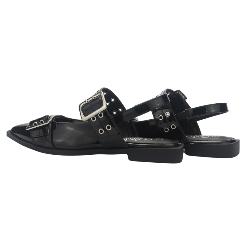 BALLERINA MUJER CHALADA SLIK-21 NEGRO CASUAL - 8