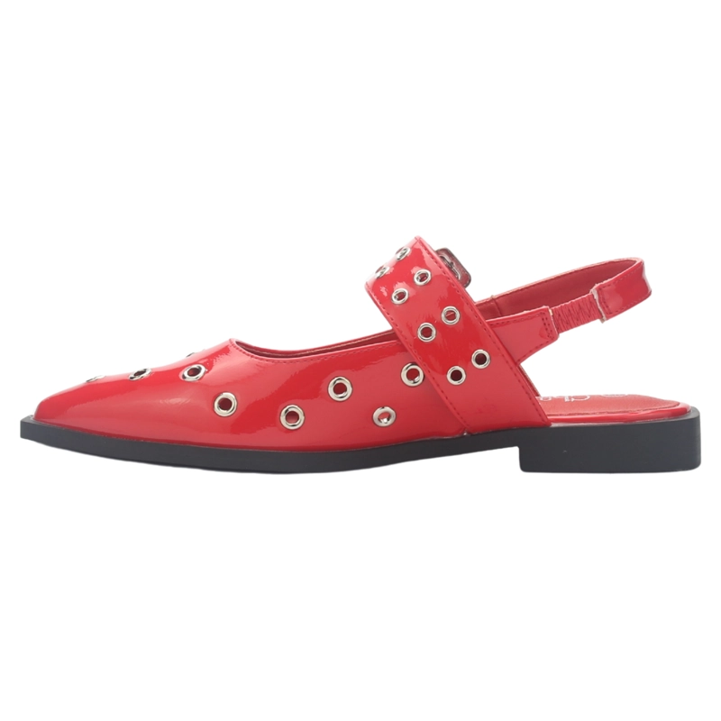 BALLERINA MUJER CHALADA SLIK-20 ROJO CASUAL - 2