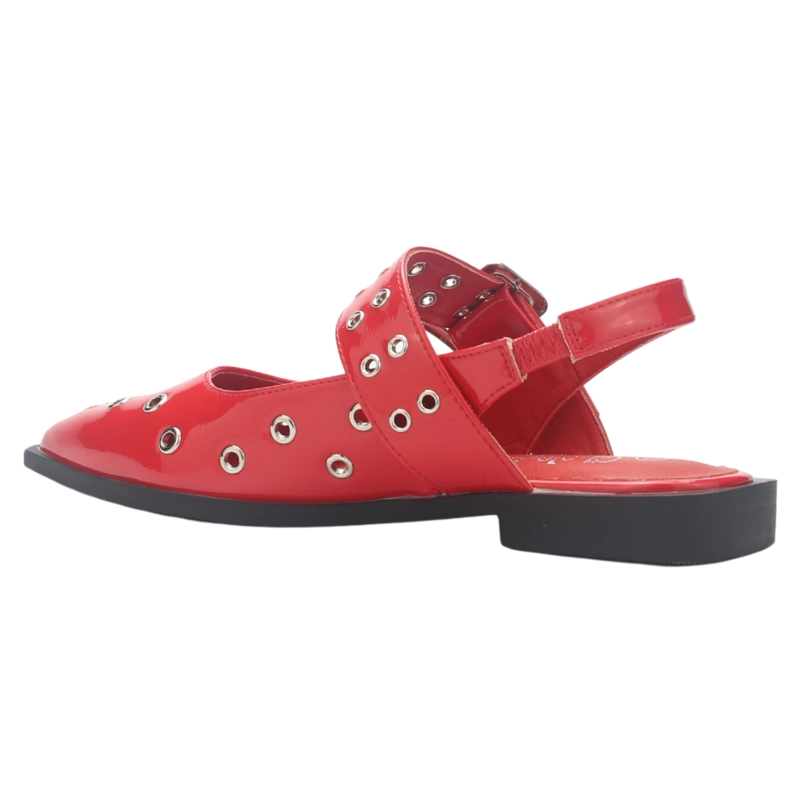 BALLERINA MUJER CHALADA SLIK-20 ROJO CASUAL - 4