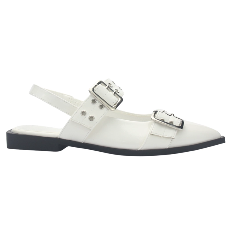 BALLERINA MUJER CHALADA SLIK-21 BLANCO CASUAL - 1