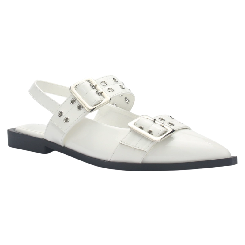 BALLERINA MUJER CHALADA SLIK-21 BLANCO CASUAL - 3
