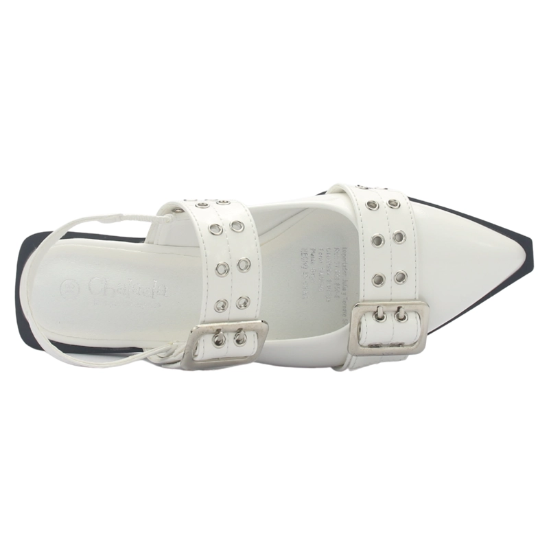 BALLERINA MUJER CHALADA SLIK-21 BLANCO CASUAL - 5