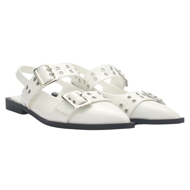 BALLERINA MUJER CHALADA SLIK-21 BLANCO CASUAL - 7
