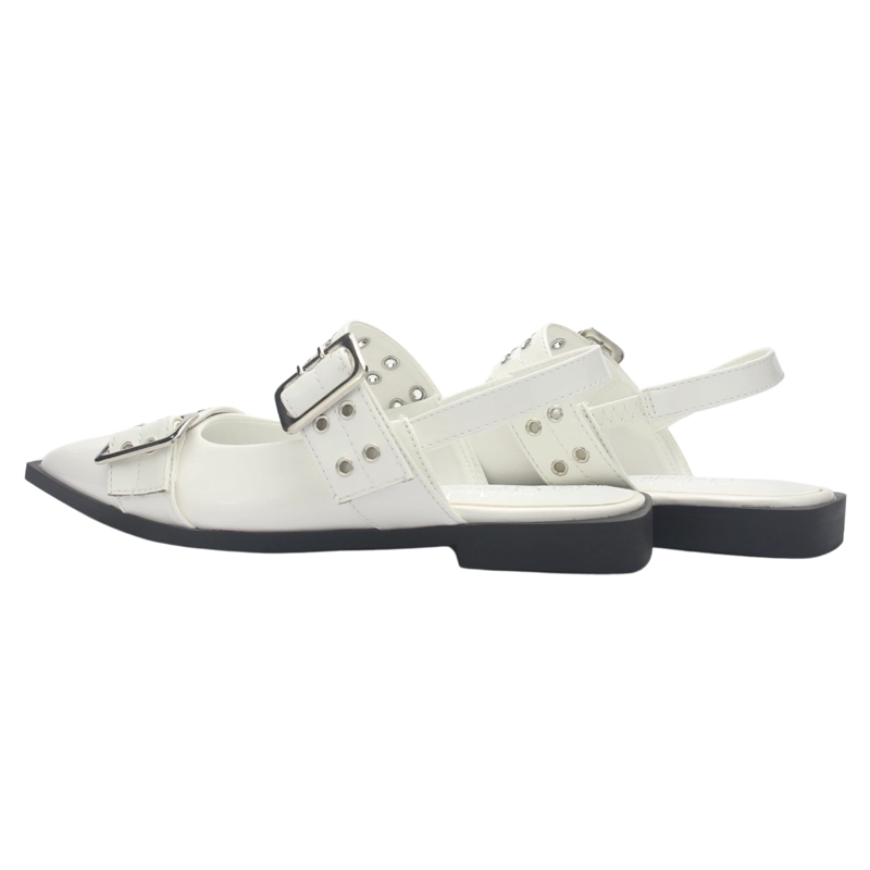 BALLERINA MUJER CHALADA SLIK-21 BLANCO CASUAL - 8