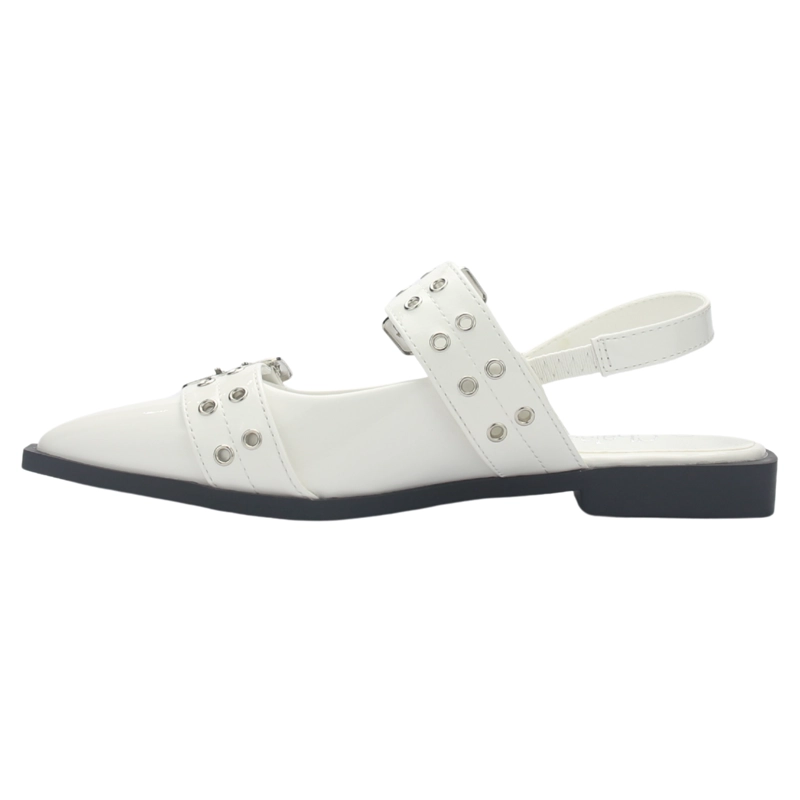 BALLERINA MUJER CHALADA SLIK-21 BLANCO CASUAL - 8