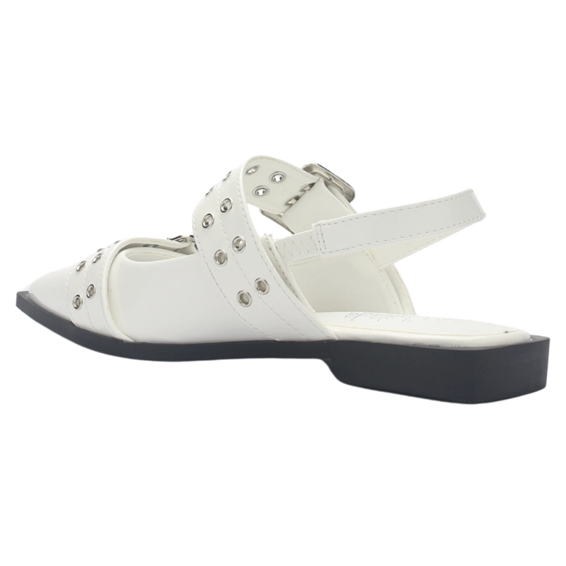 BALLERINA MUJER CHALADA SLIK-21 BLANCO CASUAL - 9