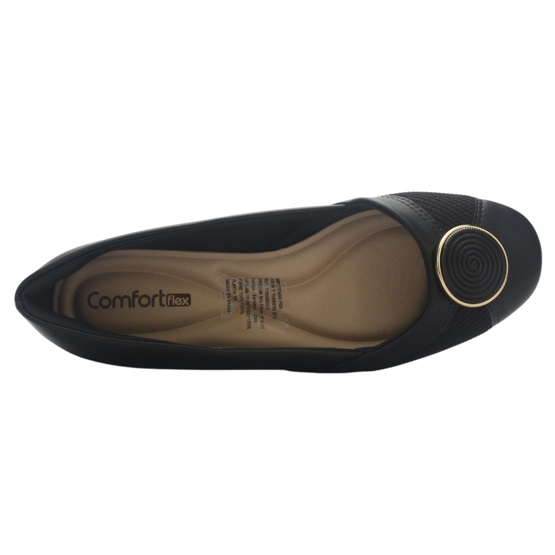 ZAPATO NEGRO MUJER COMFORTFLEX 2579402 CASUAL - 5