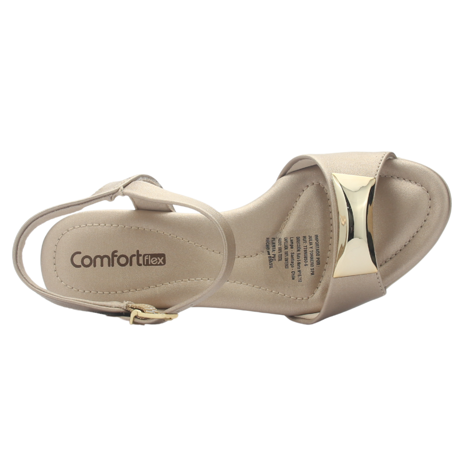 SANDALIA MUJER DORADO COMFORTFLEX 2557402 CASUAL - 5