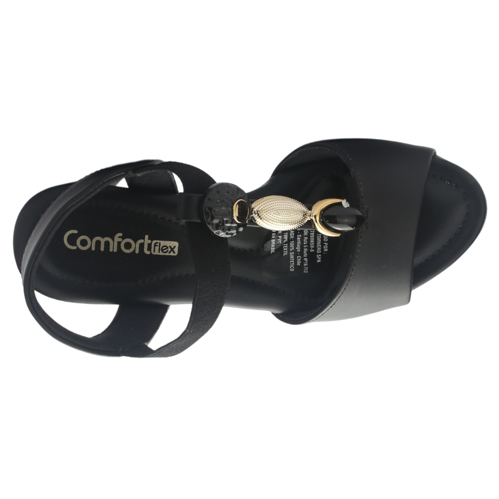 SANDALIA NEGRO MUJER COMFORTFLEX 2557403 CASUAL - 5