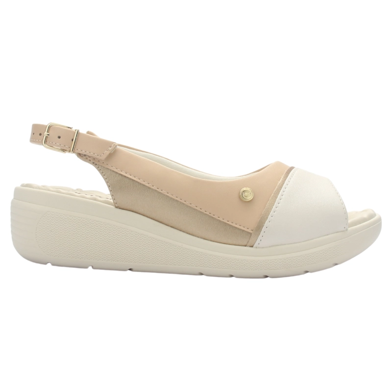 SANDALIA MUJER BEIGE COMFORTFLEX 2586405 CASUAL - 1