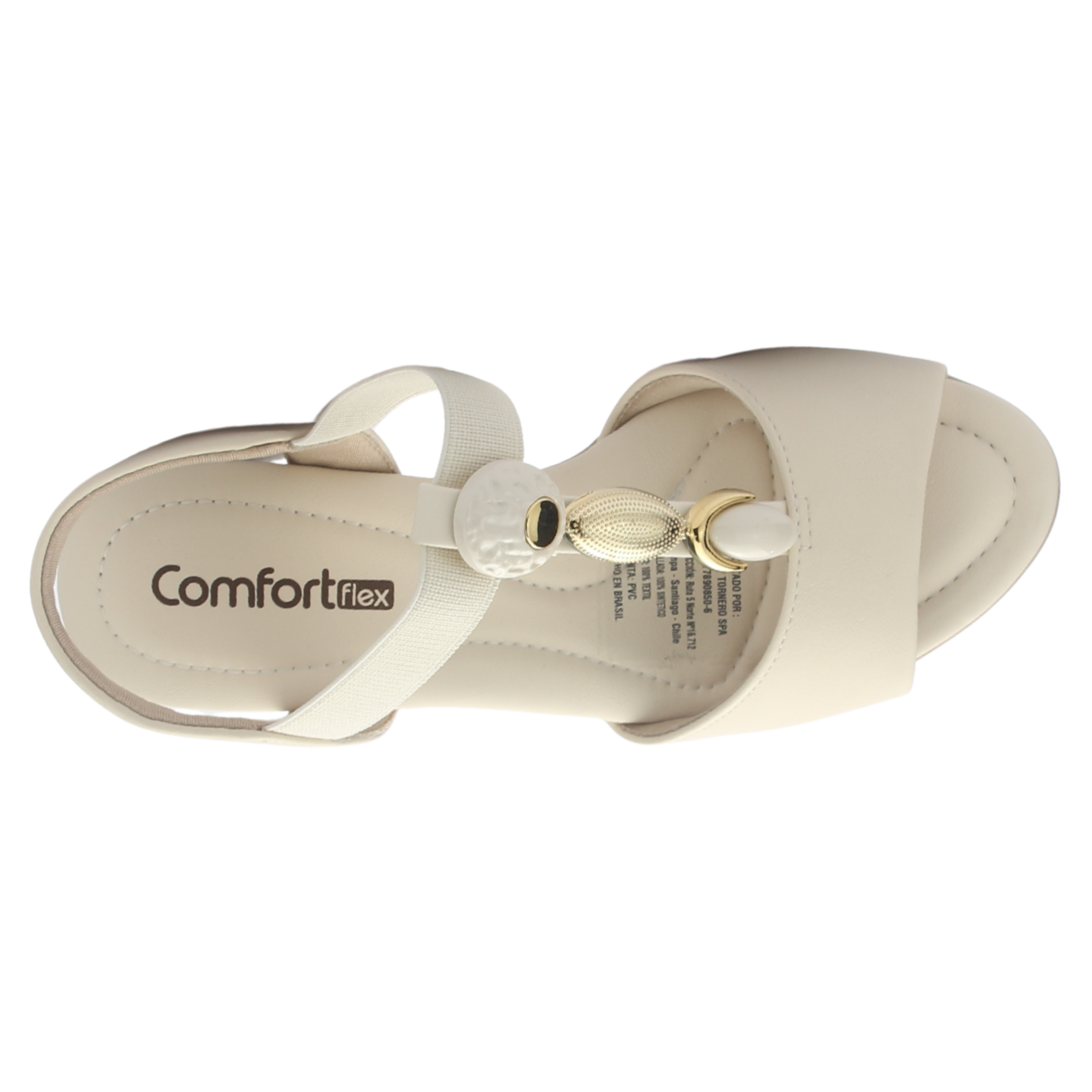 SANDALIA MUJER BEIGE CLARO COMFORTFLEX 2557403 CASUAL - 5