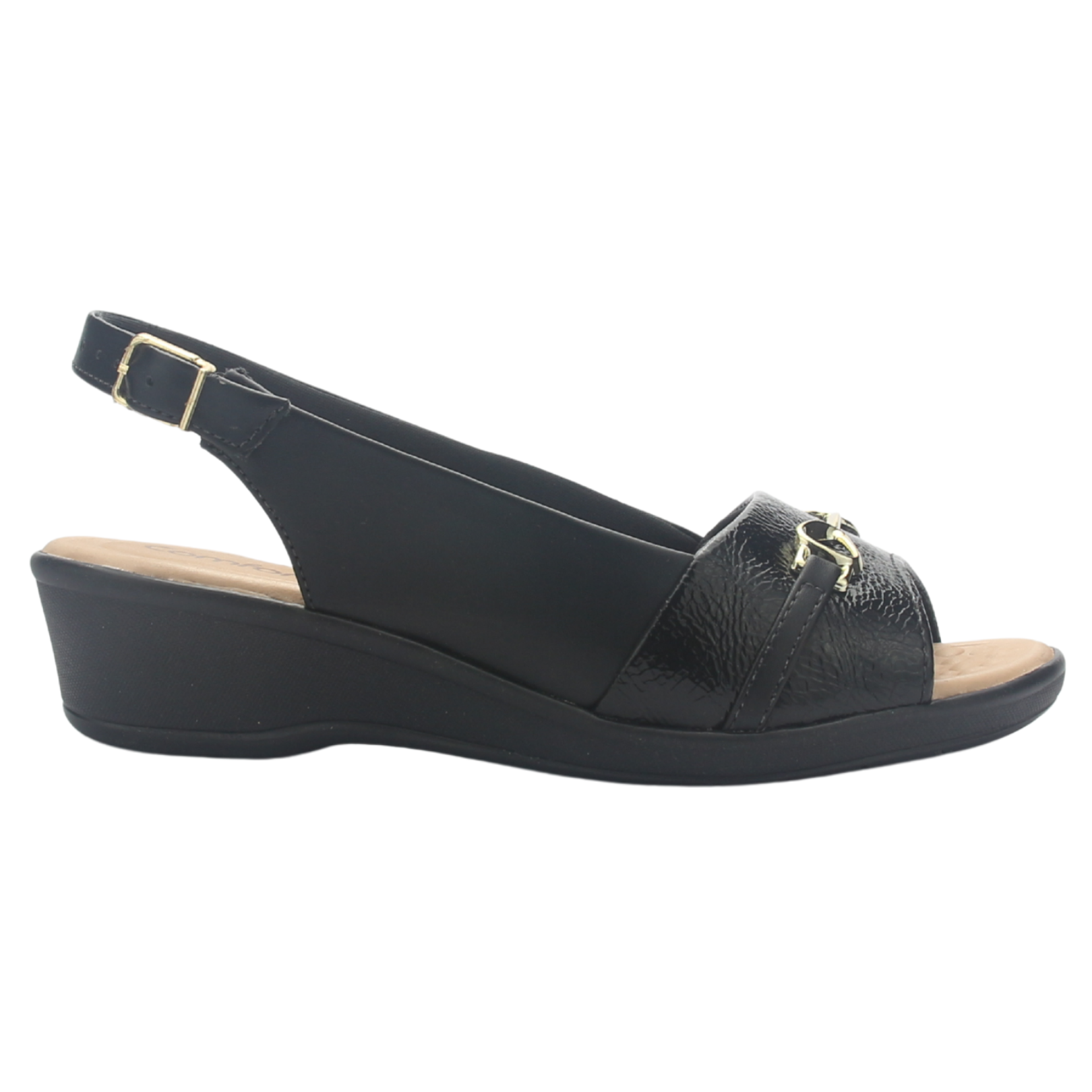 SANDALIA NEGRO MUJER COMFORTFLEX 2572404 CASUAL - 1