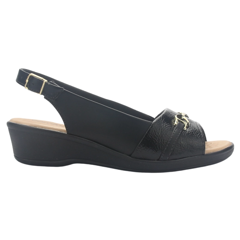 SANDALIA NEGRO MUJER COMFORTFLEX 2572404 CASUAL - 1