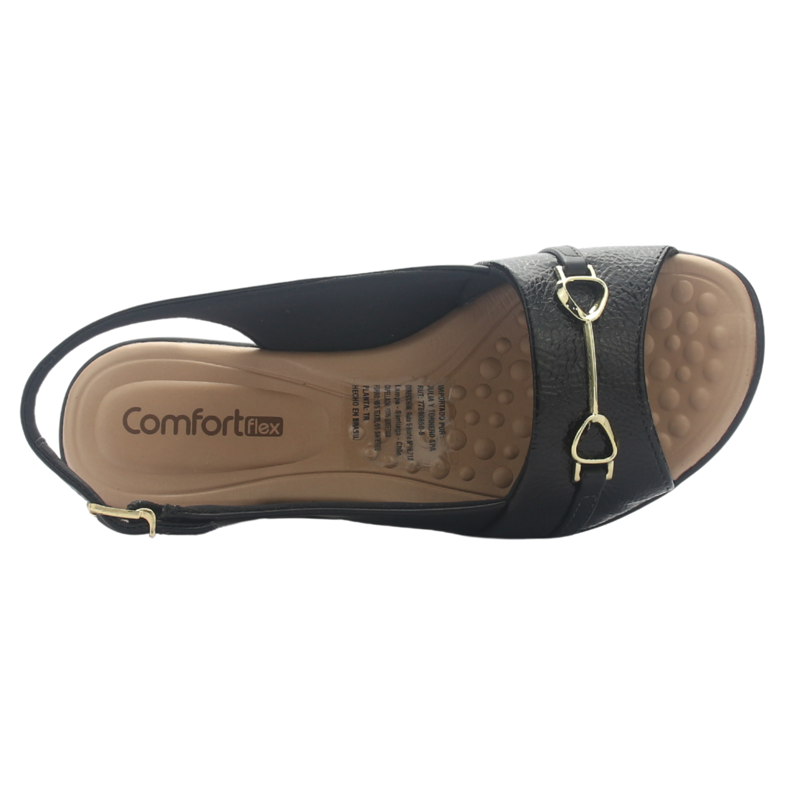 SANDALIA NEGRO MUJER COMFORTFLEX 2572404 CASUAL - 5