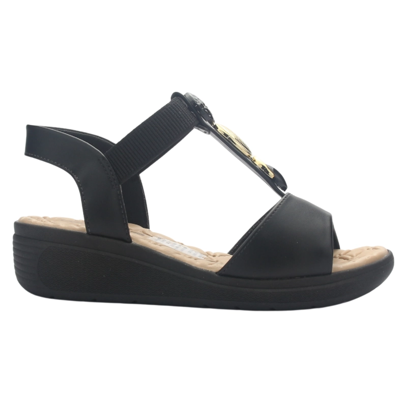 SANDALIA NEGRO MUJER COMFORTFLEX 2586404 CASUAL - 1